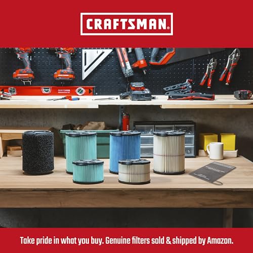 CRAFTSMAN CMXEVBE17606 12 Gallon 6 Peak HP Wet/Dry Vac with Detachable Leaf Blower, Portable Shop Vacuum with Attachments