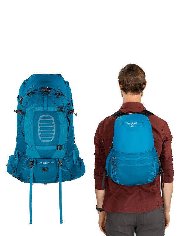 Osprey Aether Plus 60, Black / S/M