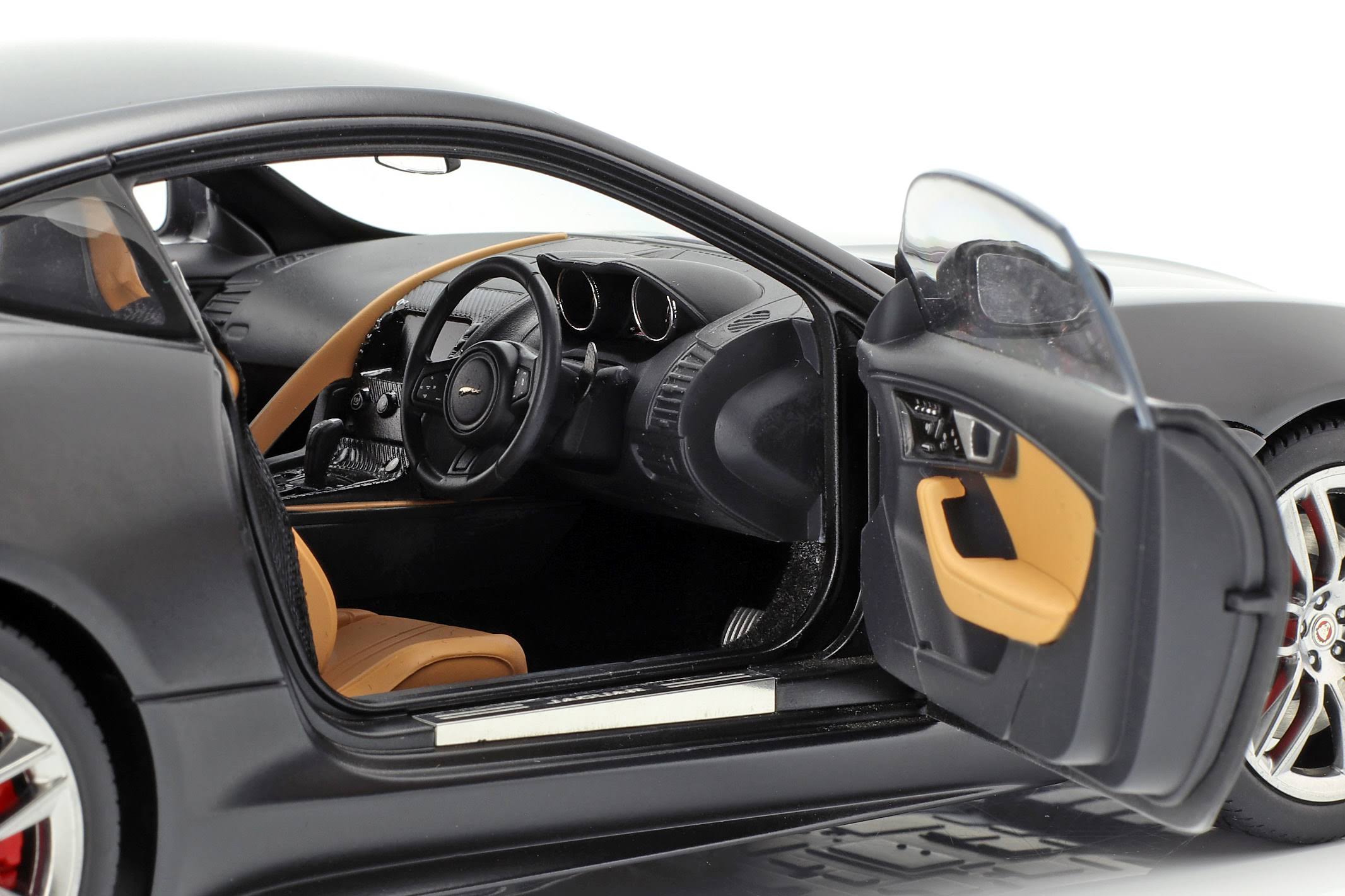 Jaguar F Type 2015 R Coupe Matt Black 1:18 Scale AUTOart 73652