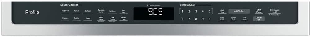 GE PVM9005SJSS Profile 2.1 Cu. Ft. Over-the-Range Sensor Microwave Oven Stainless Steel Bundle with 2 YR CPS Enhanced Protection Pack