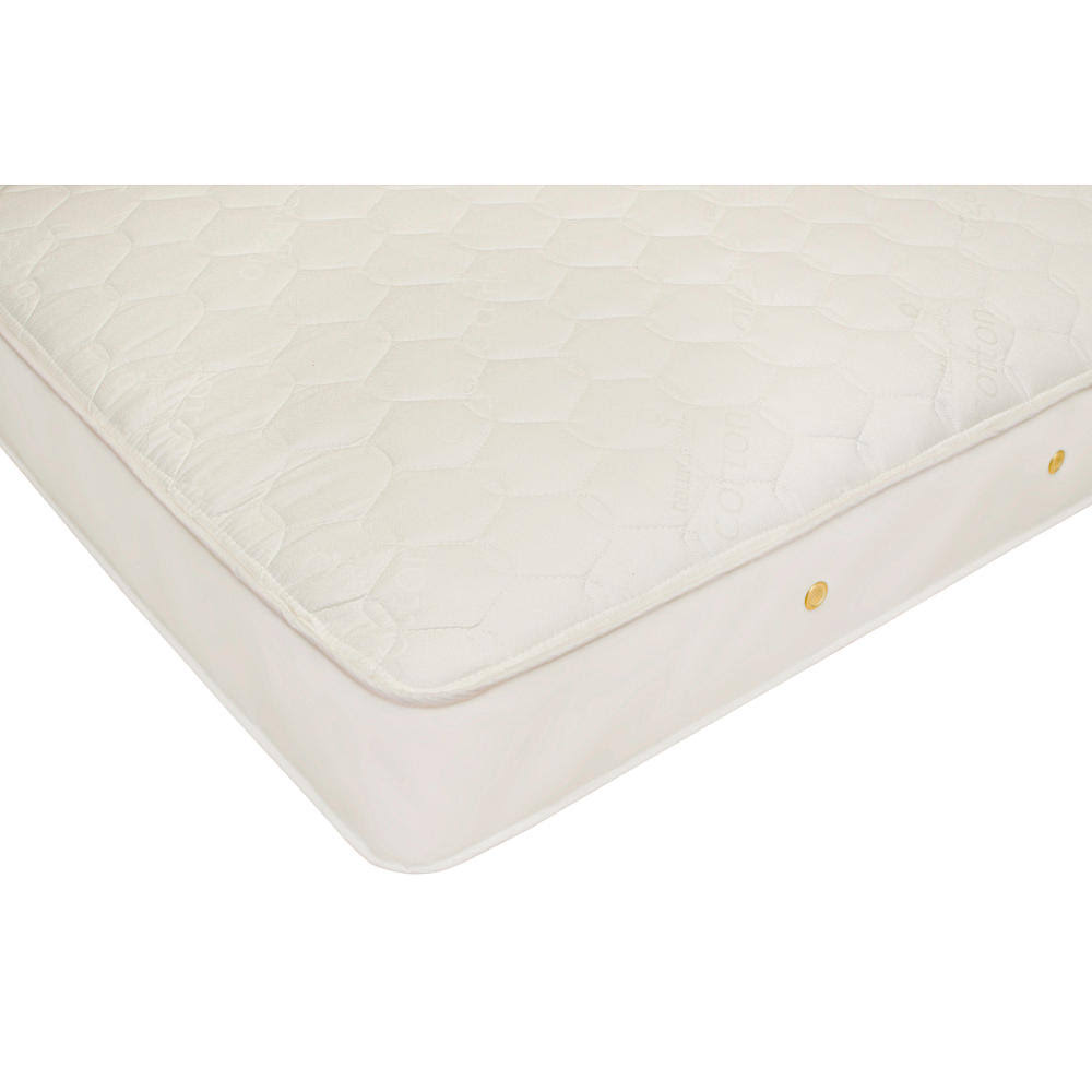 Naturepedic Twin Organic Quilted Cotton Deluxe Mattress, 1 Sided