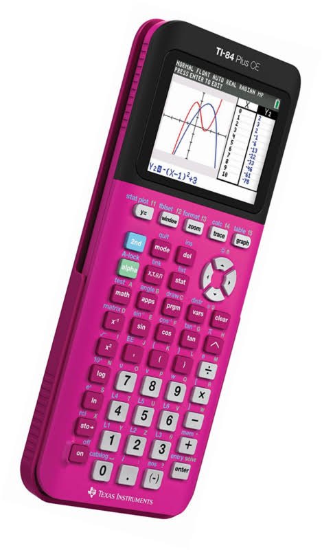 Texas Instruments TI-84 Plus CE Graphing Calculator - Pink