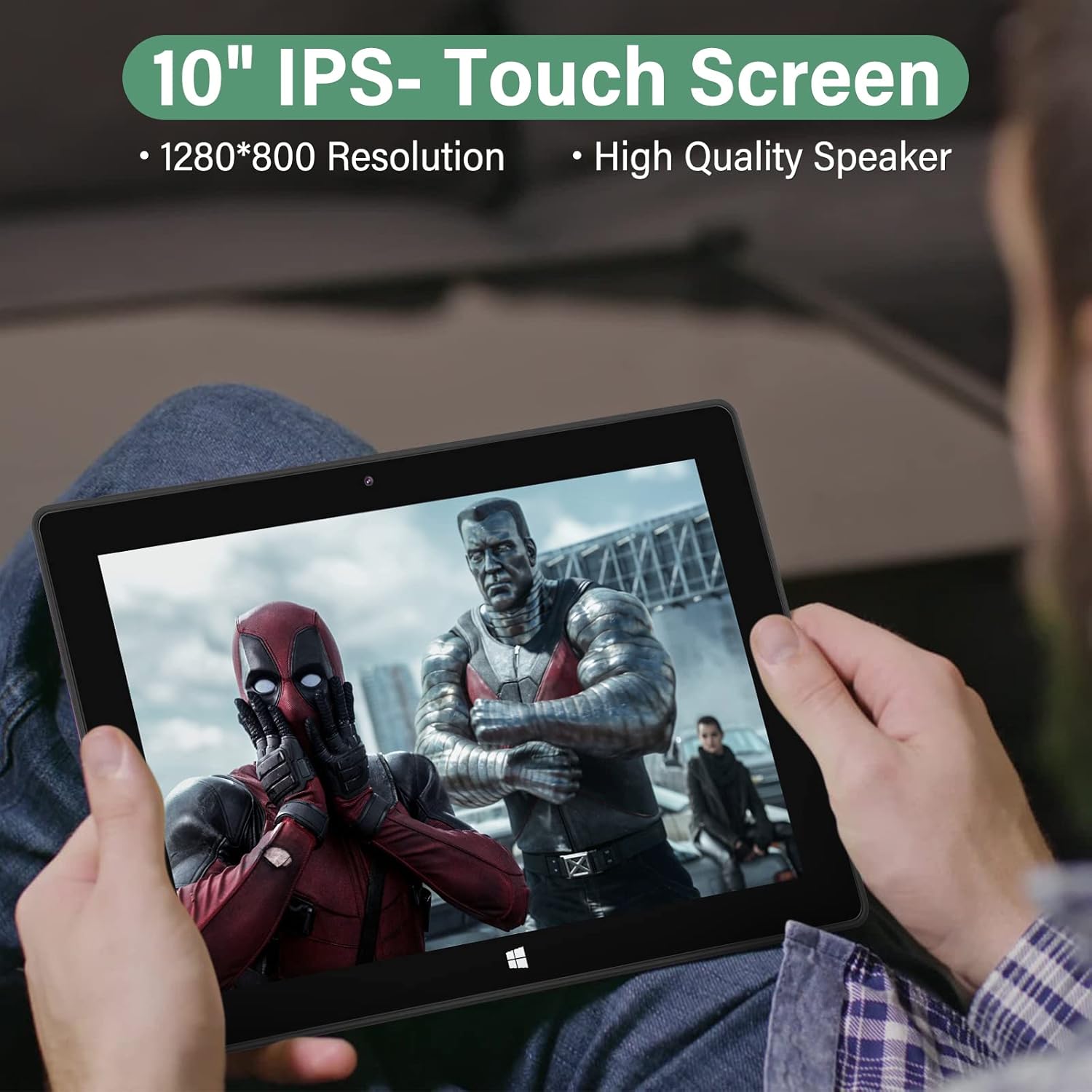 Tablet 10 inch, Android 10, 1.6Ghz Processor, 2GB RAM, 32GB Storage, IPS HD Display with Dual Cameras, Bluetooth, Wi-Fi
