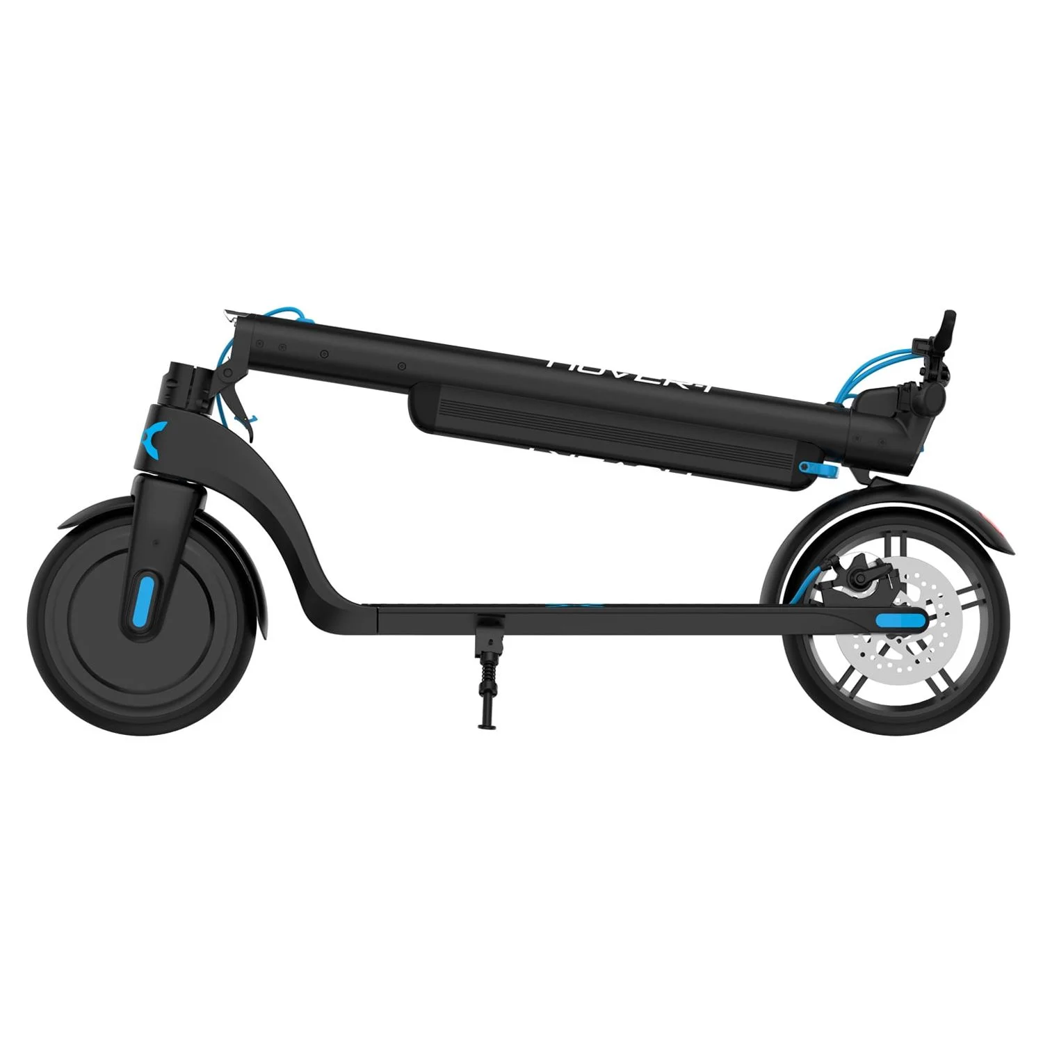 Hover-1 Blackhawk Electric Scooter with LED Headlights, 15 MPH Max Speed, 220 lbs Max Weight, 28 Miles Max Distance, Black, UL 2272 Certified