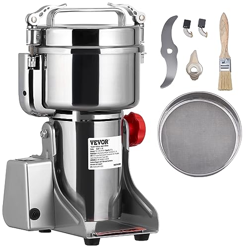 VEVOR Electric Grain Mill Grinder, High Speed Commercial