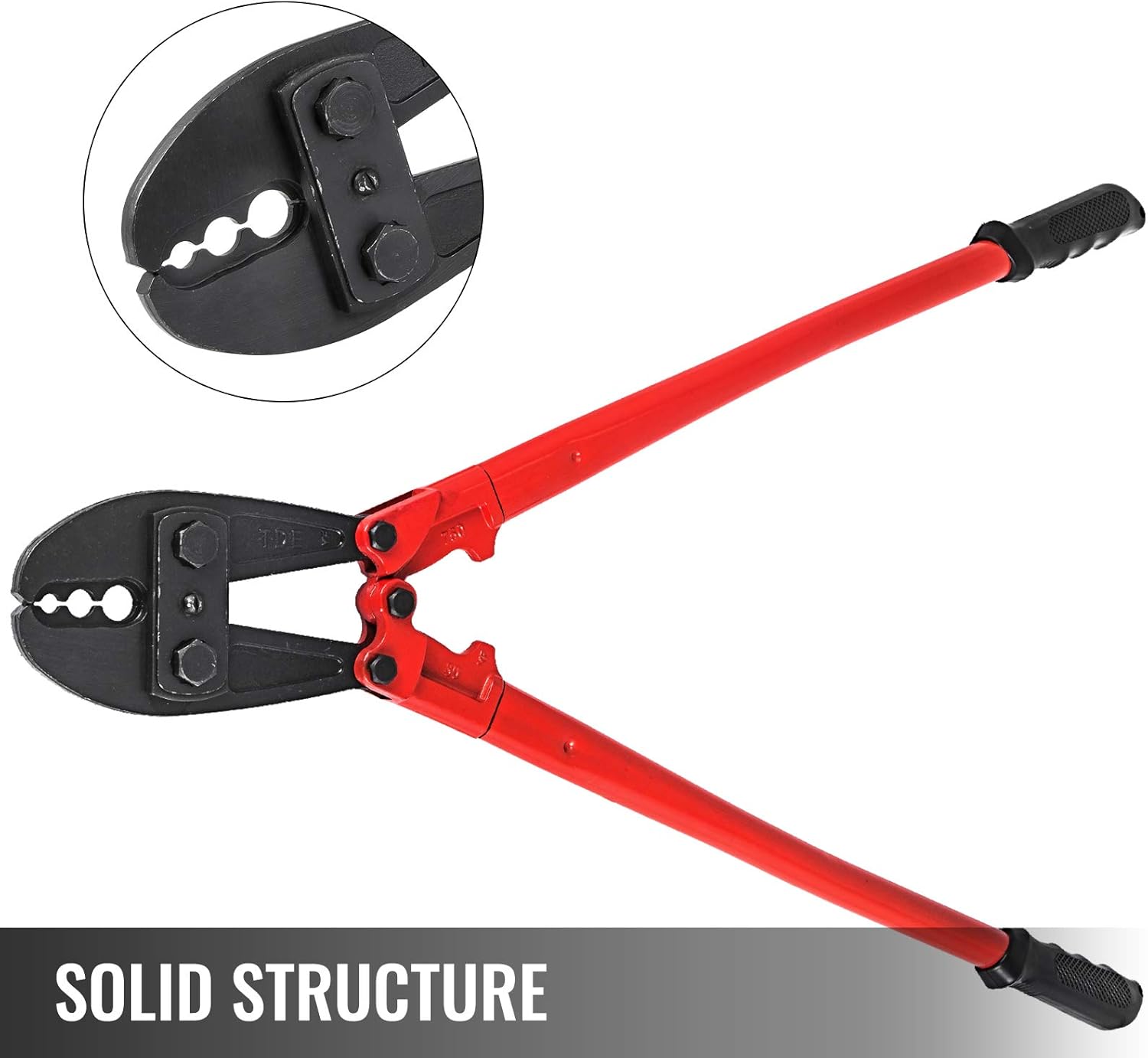 Mophorn Hand Swager Crimper 30 Inch ,Swaging Tool for 5/32" 1/4" 5/16" Wire Rope,Hand Cimping Tool for Copper Aluminum Oval Sleeves and Stop Sleeves,Wire Rope Crimping Tool Swage Tool Long Handle Lab