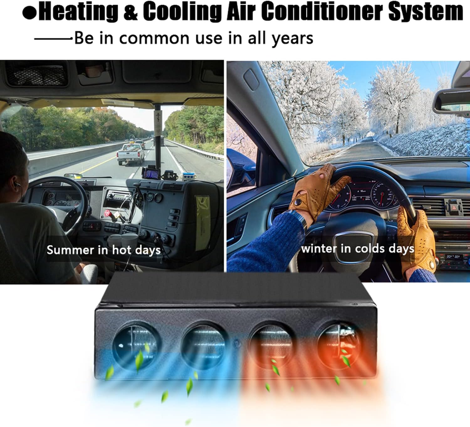 12V /24V Heating and Cooling dc Air Conditioner Car Automotive Under Dash (12, Volts (DC))