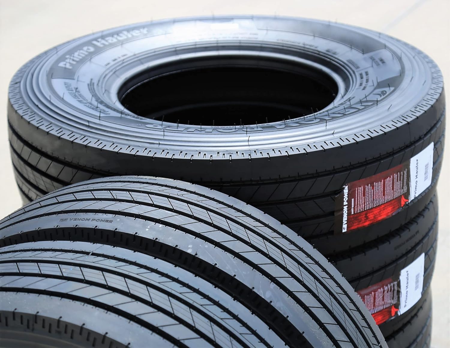 Venom Power Primo Hauler All Steel Heavy Duty Premium Trailer Radial Tire-ST235/80R16 235/80/16 235/80-16 129/125M Load Range G LRG 14-Ply BSW Black Side Wall