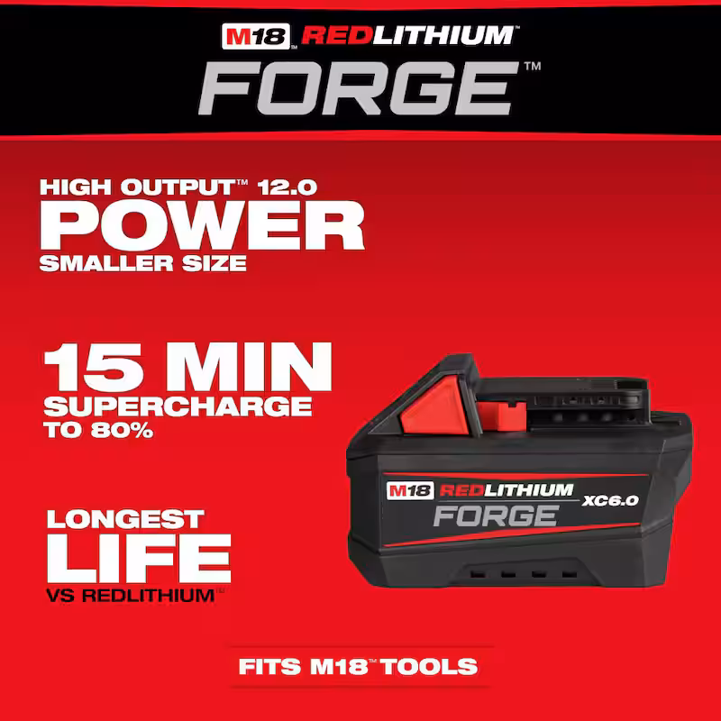 M18 18V Lithium-Ion REDLITHIUM FORGE 6.0 Ah Battery Pack (4-Pack)
