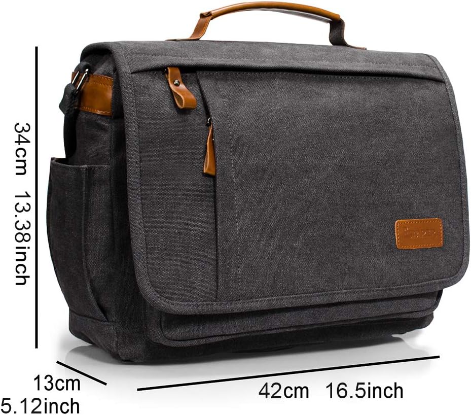 Estarer Camera Messenger Bag for SLR/DSLR Digital Cameras Laptop 15.6inch Shoulder Bag with Camera Insert Sleeve Upgraded Version