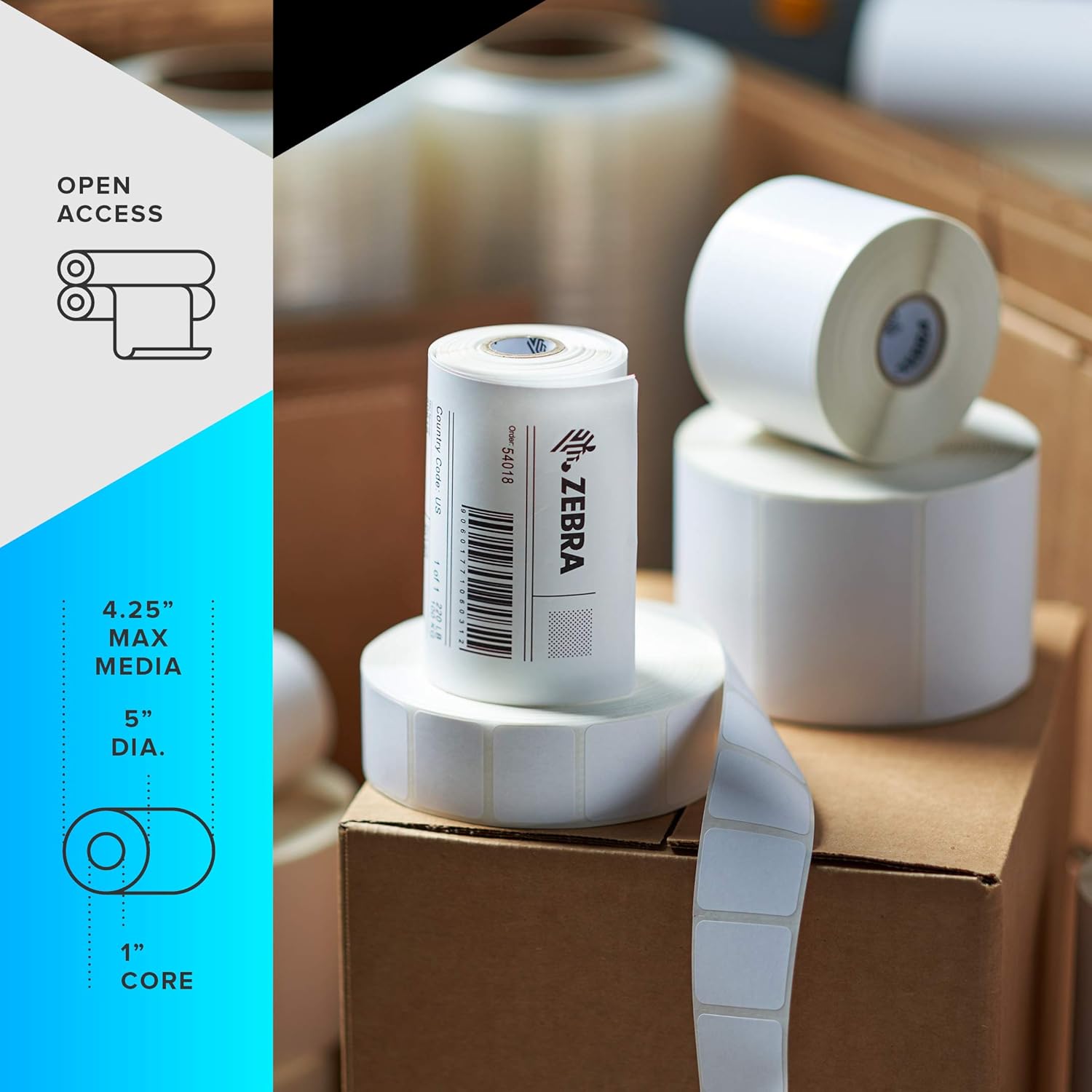 ZEBRA GK420d Direct Thermal Desktop Printer Print Width of 4 in USB and Ethernet Port Connectivity GK42-202210-000