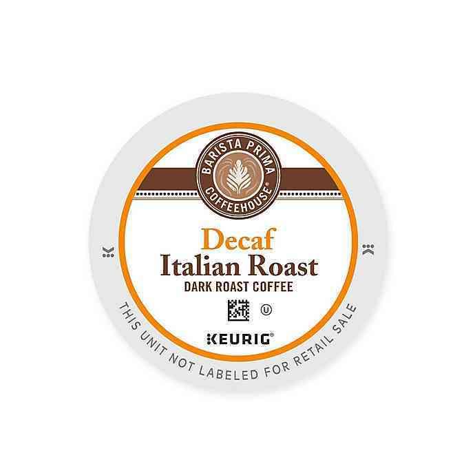Barista Prima Coffeehouse Italian Roast Decaf Coffee Keurig K-Cup Pods Value Pack 48-Count