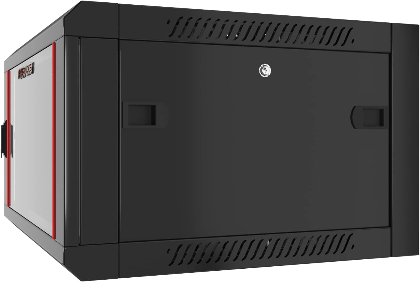 Wall Mount Server Rack Cabinet Locking Computer Cabinet Network Enclosure for Electronics Security Audio Video AV Equipment Data Rack 24-Inch Depth Server Cabinet (6U)