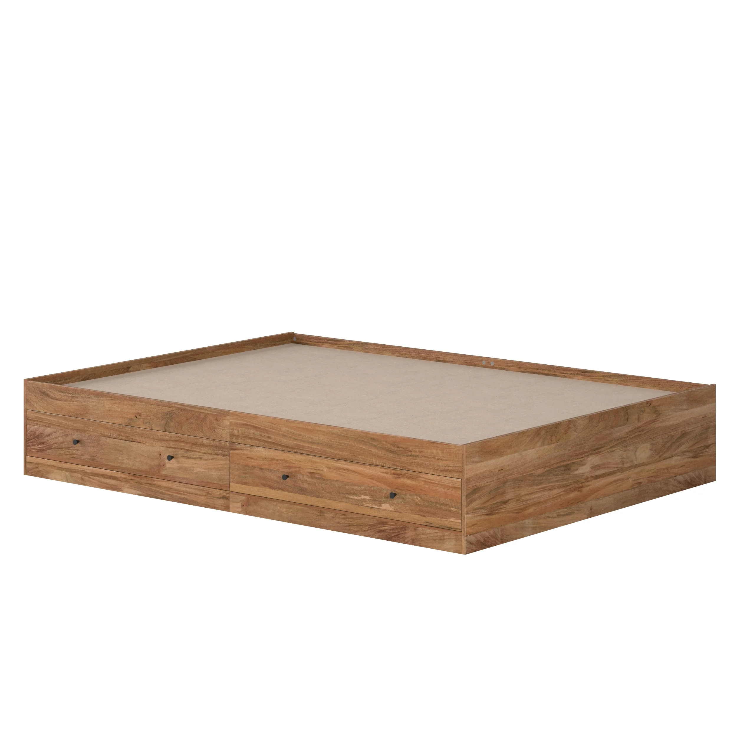 Sauder Cannery Bridge Queen Storage Platform Bed, Sindoori Mango Finish