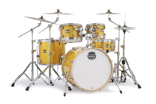 Mapex Mars 5-Piece Rock Shell Pack w/ 22" Bass Drum - Sunflower Sparkle (MA529SFYD)