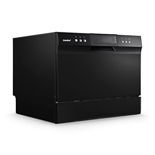COMFEE’ Countertop Dishwasher, Portable Dishwasher with 6 Place Settings