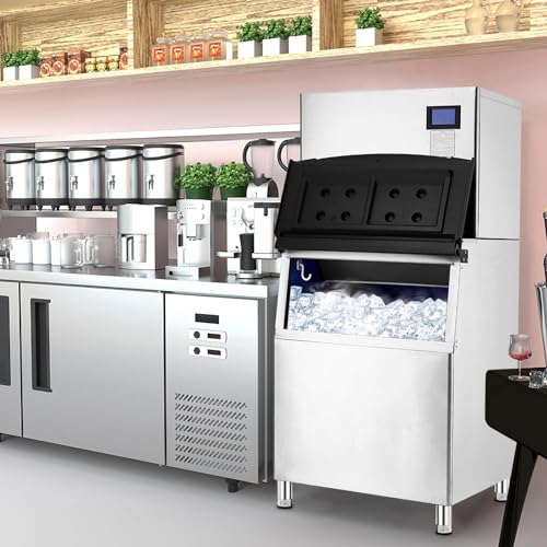 Zstar Commercial Ice Maker Machine, Freestanding Ice Maker Machine, Industrial Ice Machine