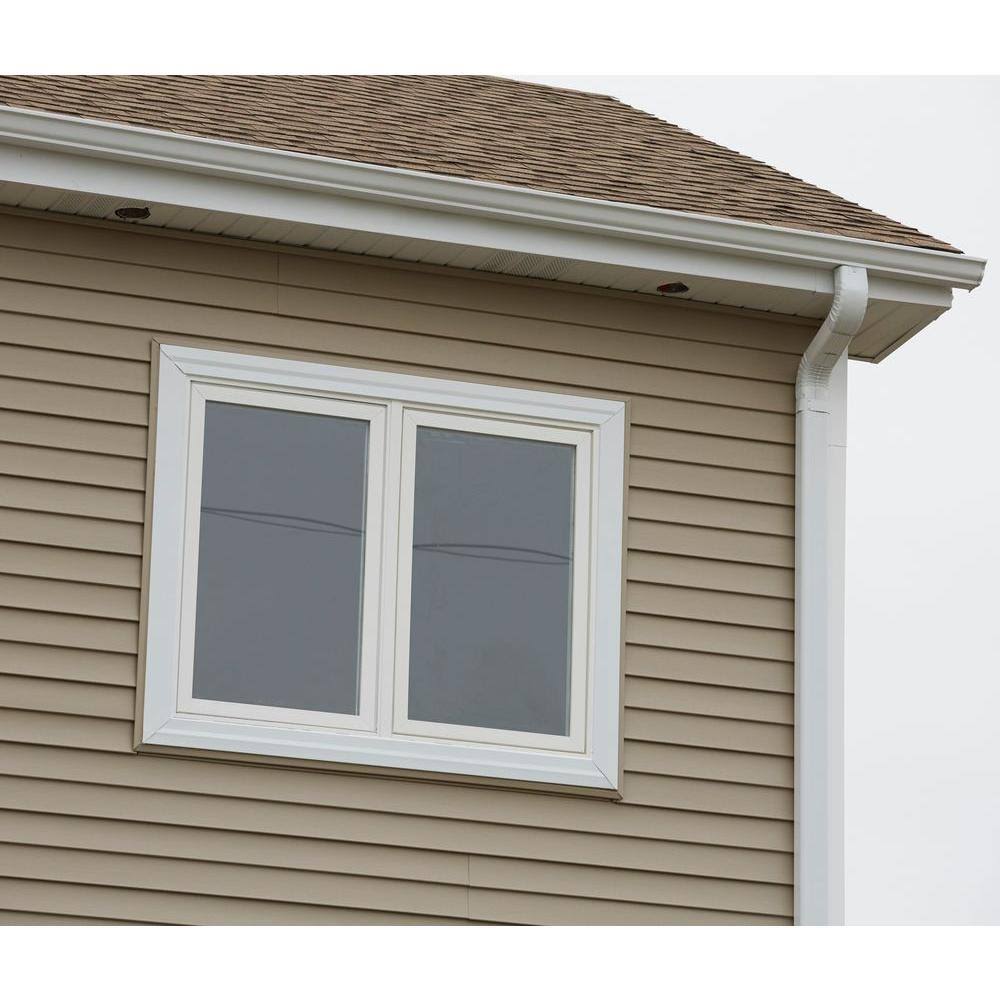 72 in. x 48 in. Vinyl Casement Window with Screen - White