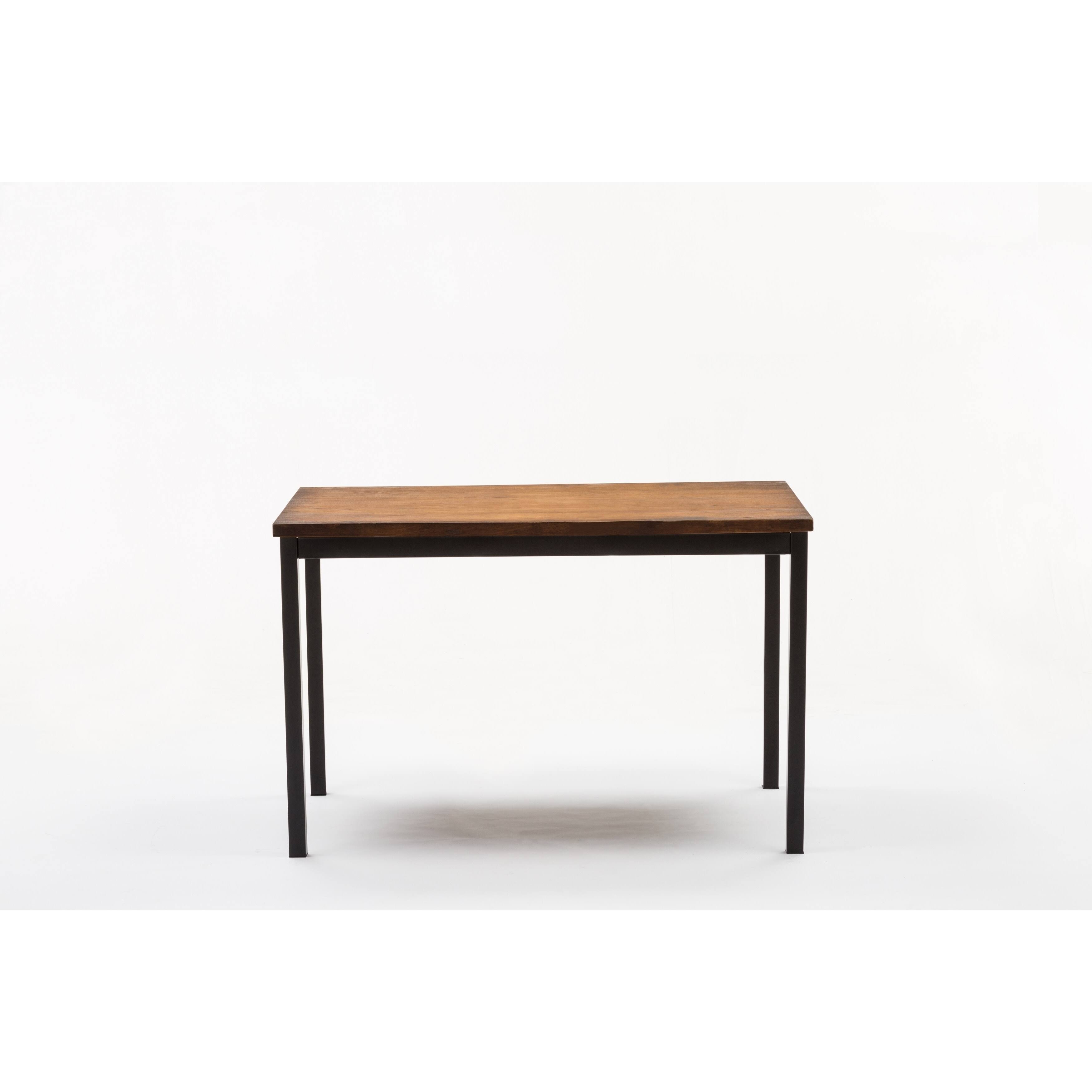 Boraam Americano Dining Table, Distressed Black Walnut