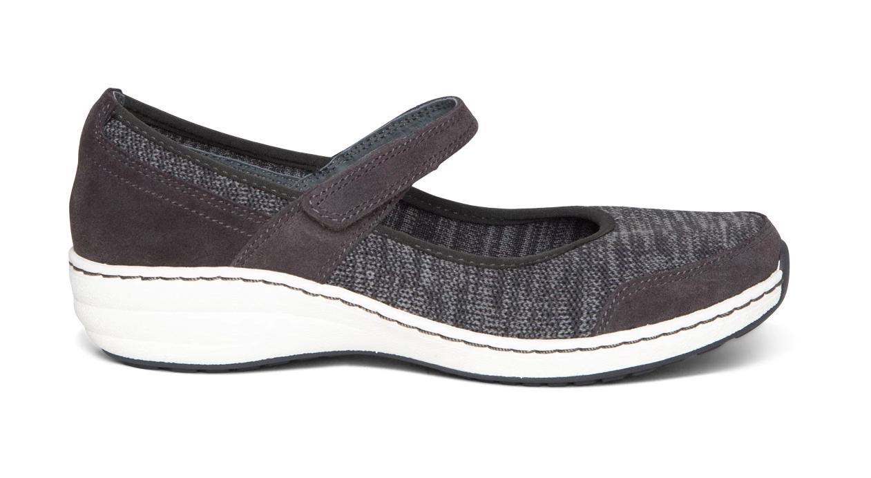 Aetrex Mina Mary Jane Charcoal / 35