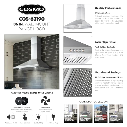 COSMO Wall Mount Range Hood