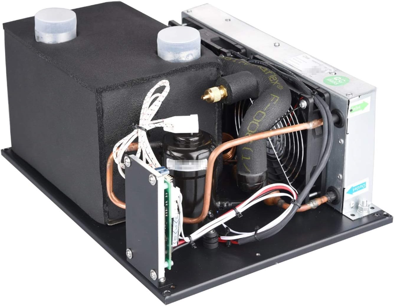 KOVOSCJ Air Conditioning Systems Powerful Air Conditioner, DC 24V 450W with R134A Refrigerant，Air Conditioner Cooling for Car，Micro Refrigeration Cooling System Refrigeration Cooling Systems
