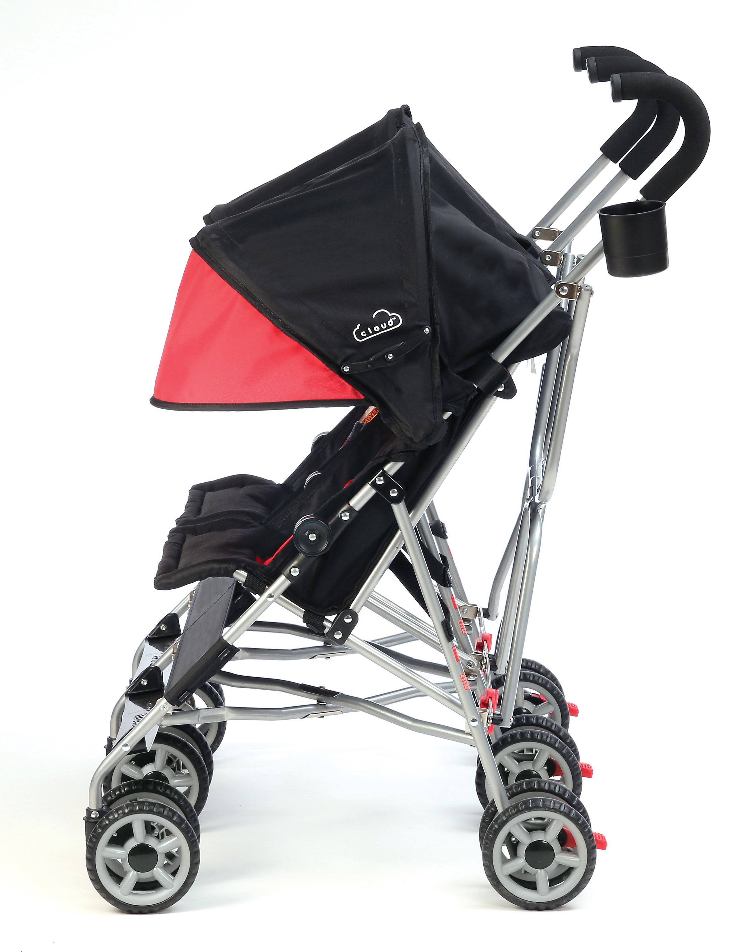 Kolcraft Cloud Double Umbrella Stroller, Scarlett Red