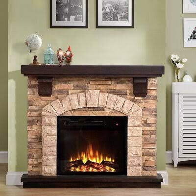 Manford Electric Fireplace Loon Peak Finish: Tan