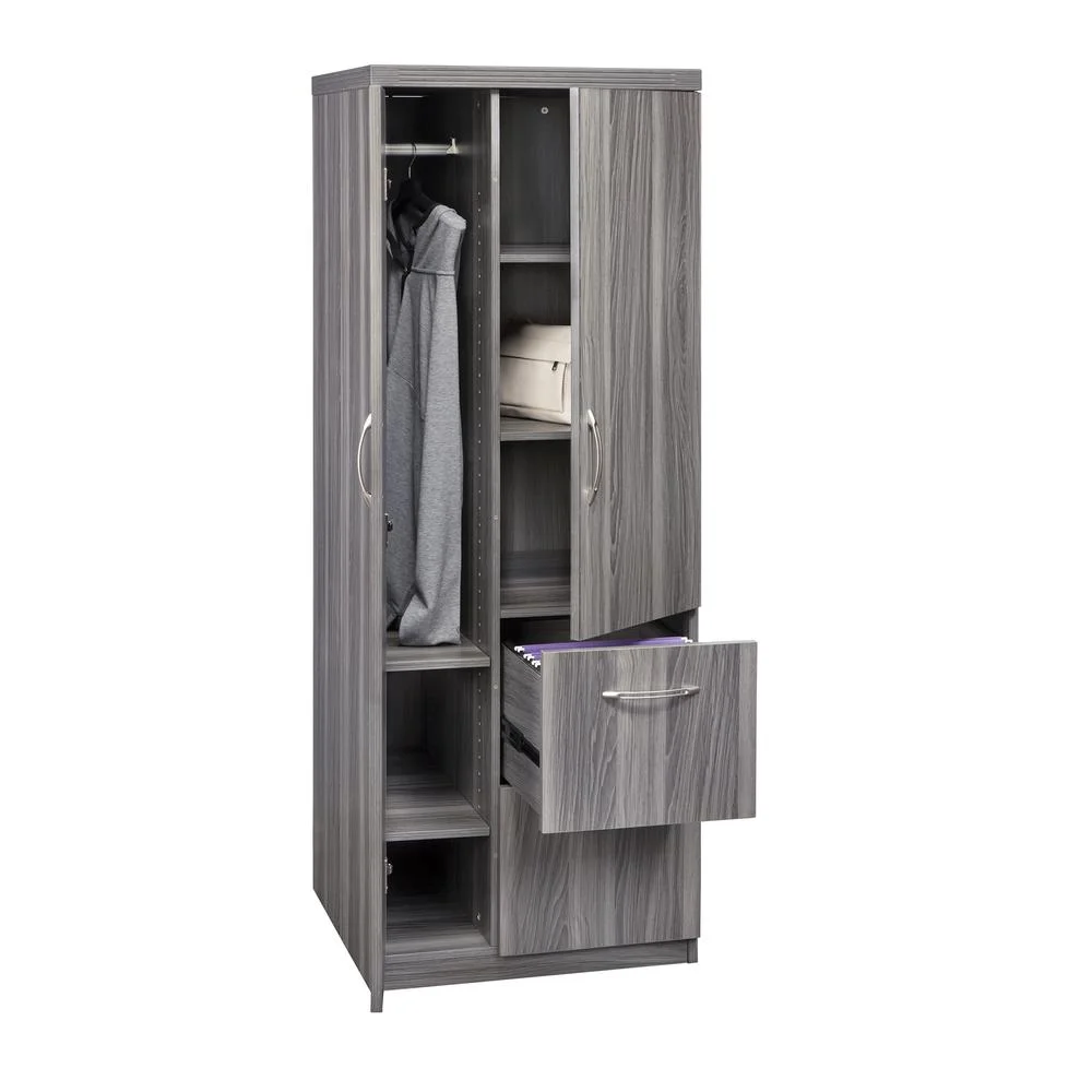 Mayline Aberdeen Series Personal Storage Tower in Gray Steel