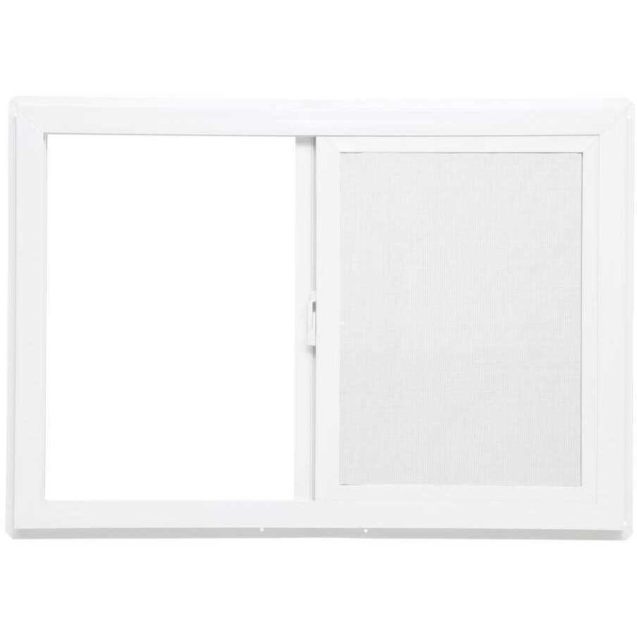 TAFCO Windows 31.75 in. x Left-Hand Single Sliding Vinyl Window with Dual Pane Insulated Glass - Shop Hardware Tools Online Store