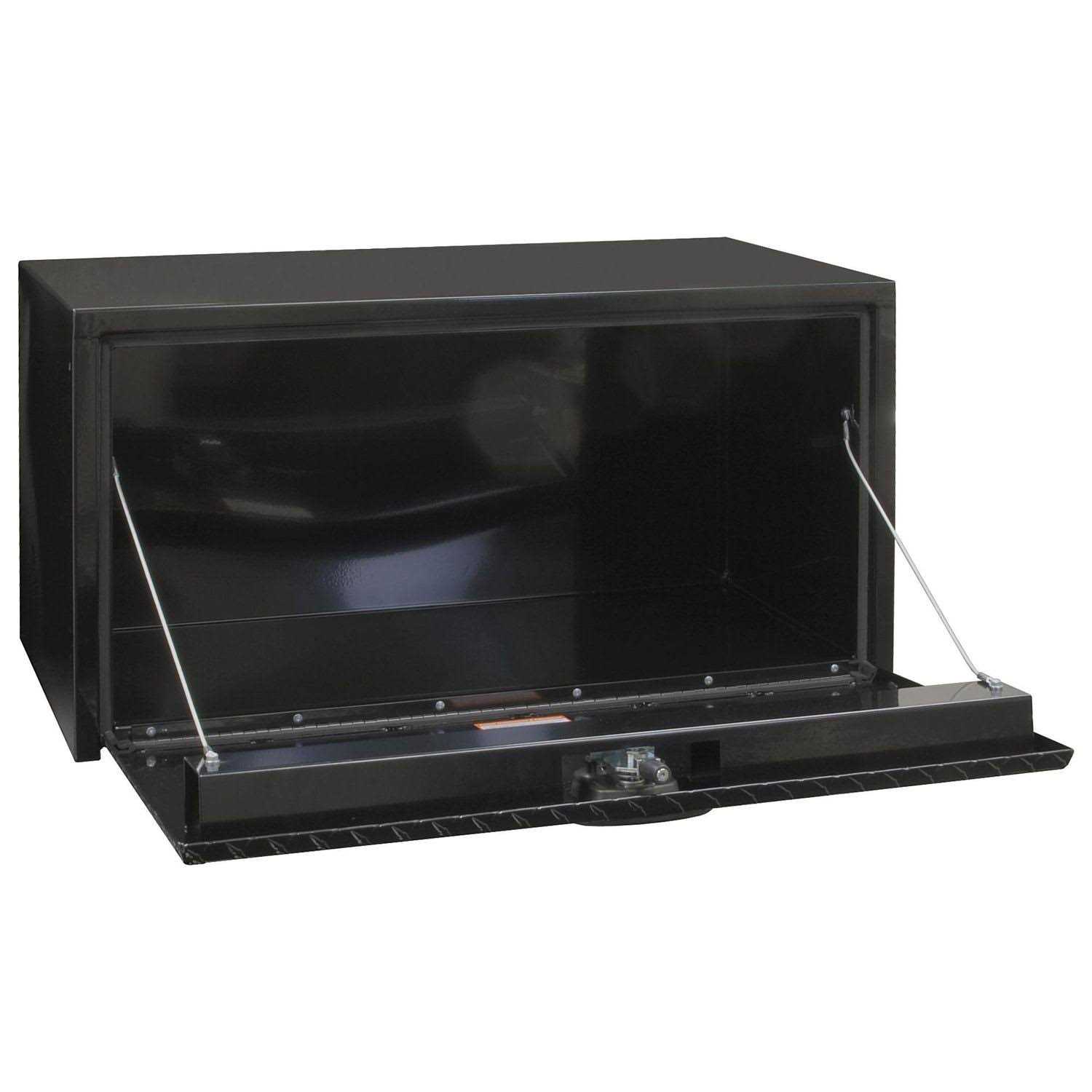 Buyers Products Steel Underbody Truck Box with Diamond Tread Aluminum Door Black 1702505 - Shop Hardware Tools Online Store