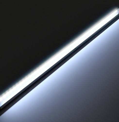 Eshine White Finish 12 Panels 12 inch LED Dimmable Under Cabinet Lighting Kit, Hand Wave Activated - Touchless Dimming