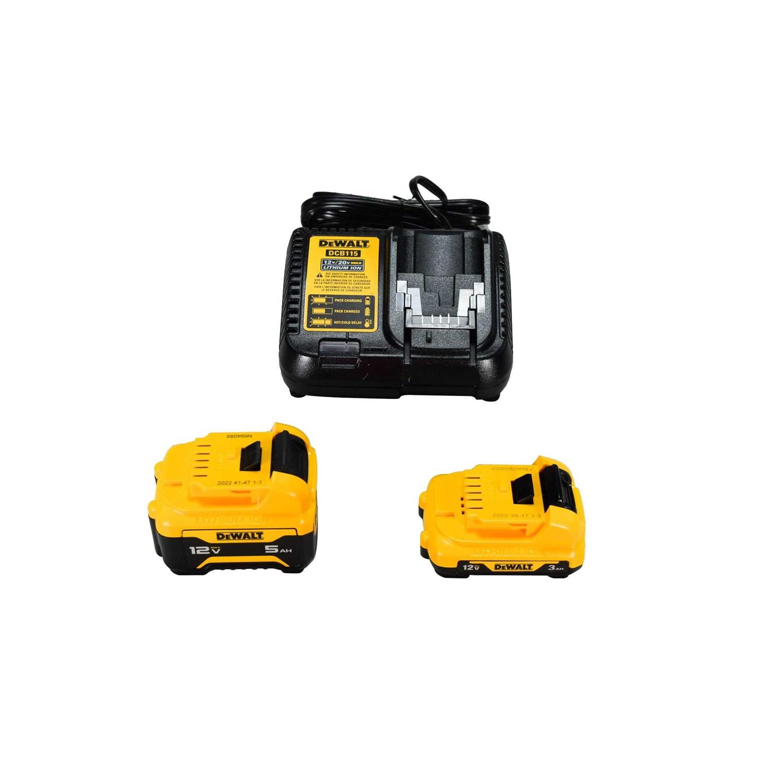 DeWalt DCB135C 12V Starter Kit 3Ah and 5Ah Battery with Charger - Shop Hardware Tools Online Store