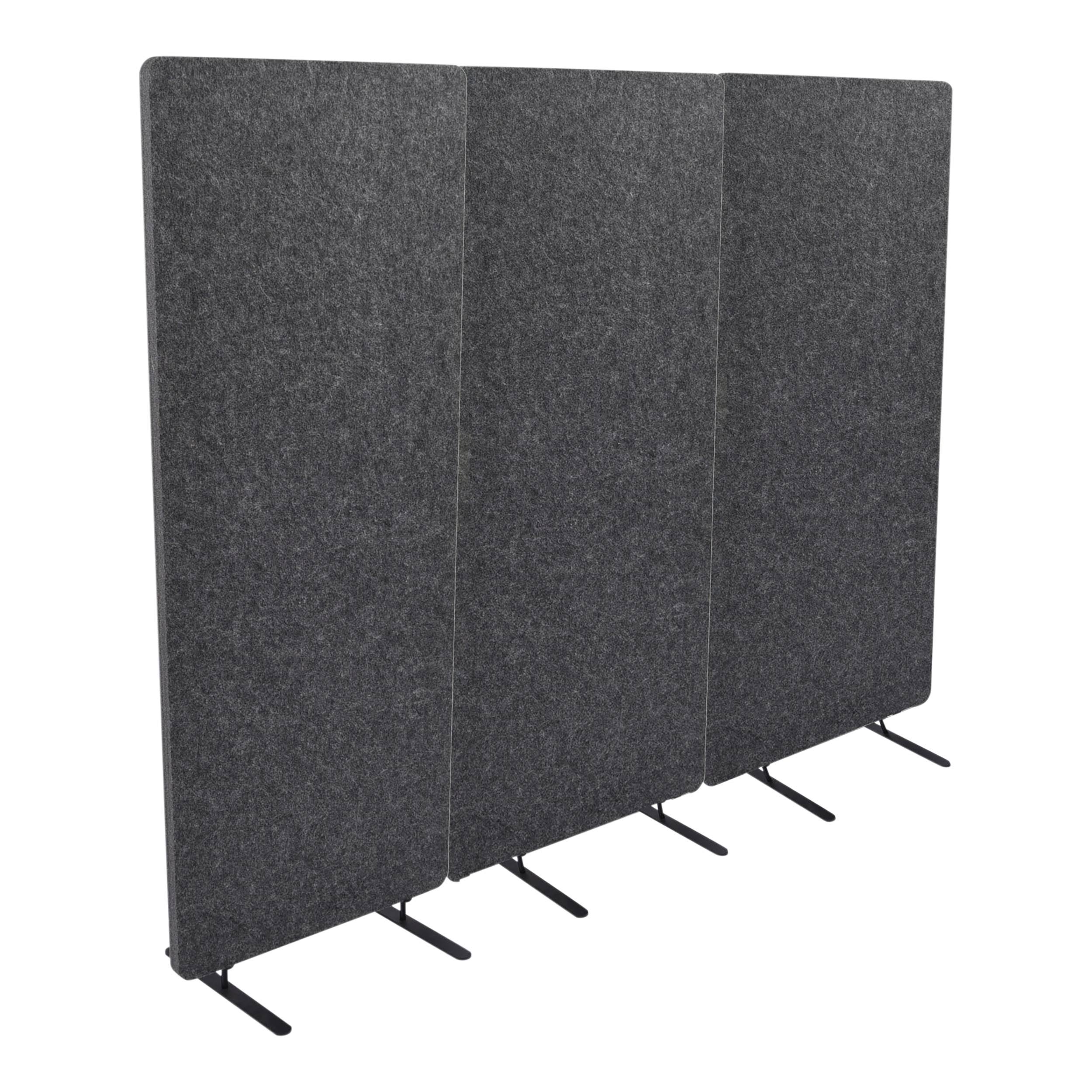 Refocus Raw Freestanding Acoustic Room Divider 3 Pack – Reduce Noise and Visual Distractions with This Lightweight Room Separato