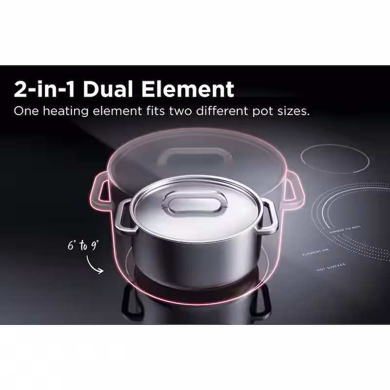 30 in. 5-Element Slide-In Front Control Electric Range with Steam Clean in Black