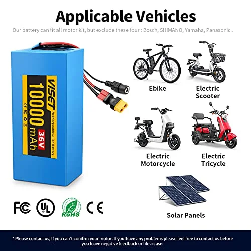 H HAILONG 48v 36v Lithium Battery/36V Ebike Battery, ebike Battery 10AH 14AH 20AH 25AH with 2A Charger, T-Plug, XT60 Connector and 20A BMS for 250W-800W Ebike Battery/Ebike Kit - Curated Treasures Market