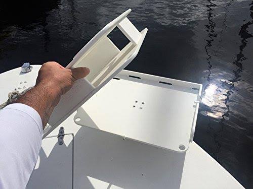 Docktail Boat Bar and Bait Table Combo - Includes Rod Holder Mount