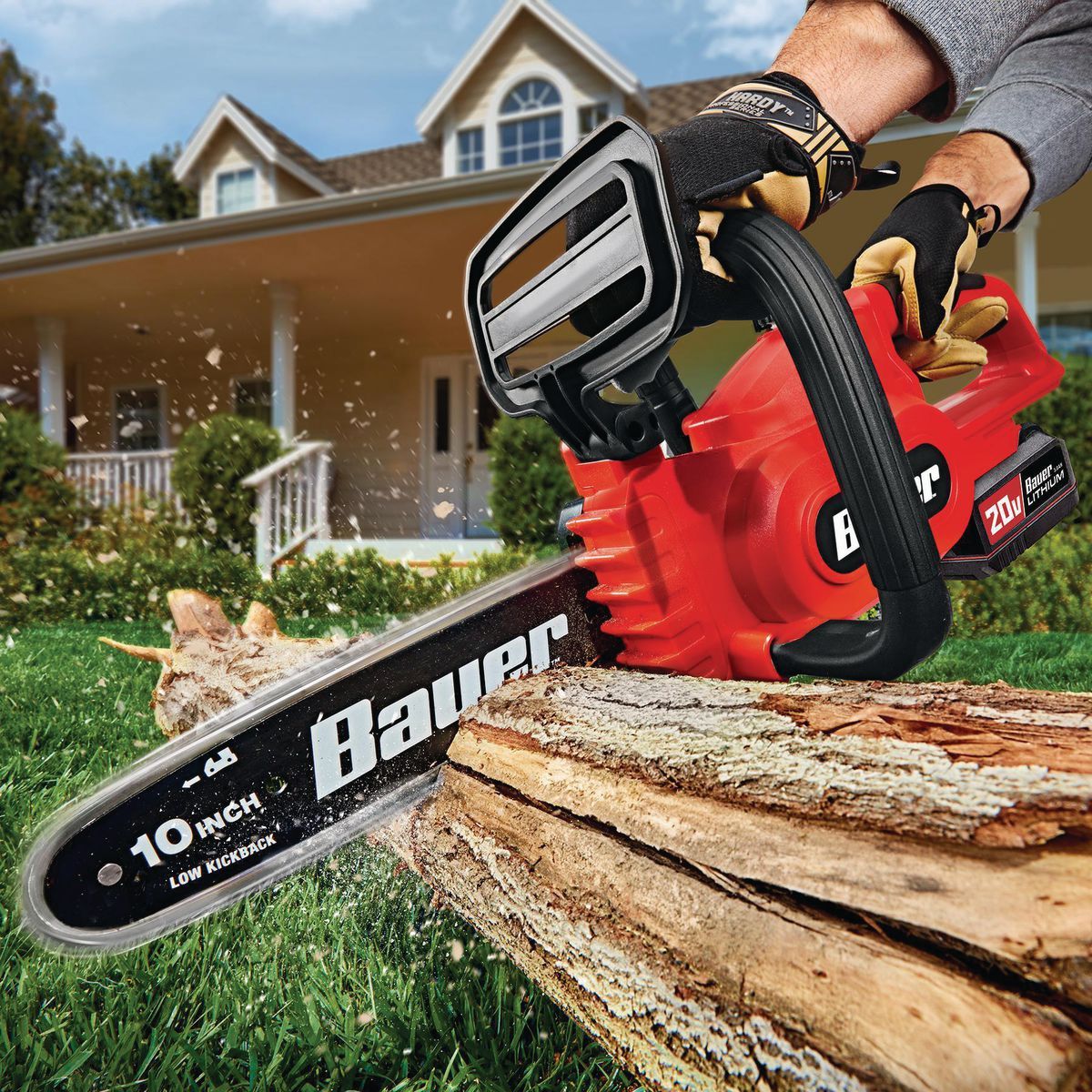BAUER 20V Cordless, 10 in. Chainsaw 窶・Tool Only