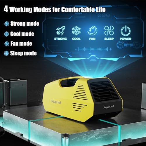 Portable Air Conditioners Air Conditioner Portable Tent Air Conditioner Dehumidifier Portable Air Conditioner Camping 2380BTU Remote Control Portable AC for Truck Outdoor/RVs/Fishing or Pet