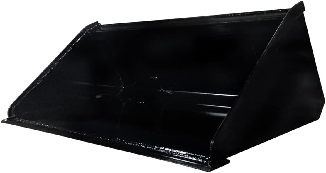 Titan Attachments Mini Skid Steer Bucket 42" 134.2 lb. Quick Tach Powder Coated