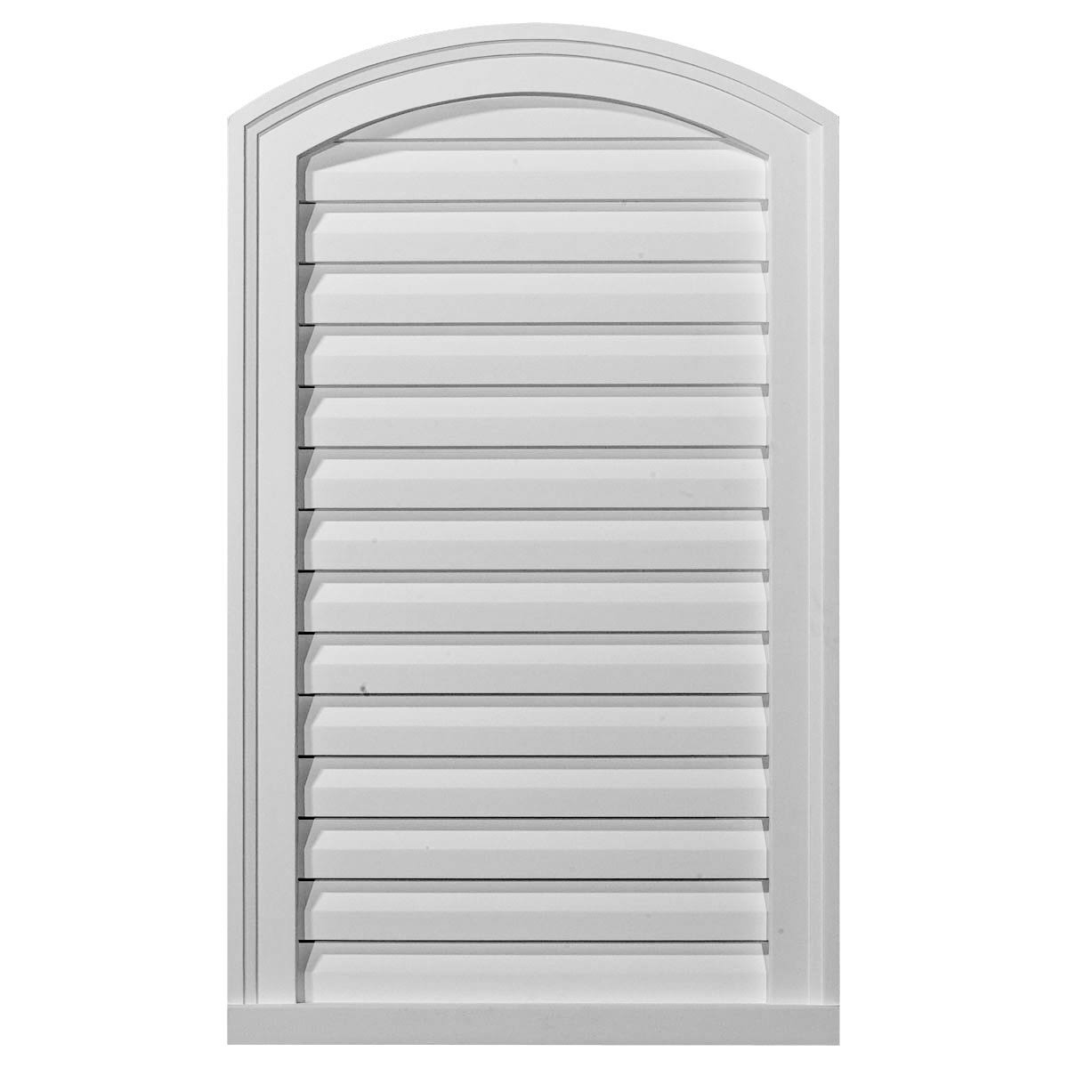 18 inchw x 18 inchh Eyebrow Urethane Gable Vent Louver, Non-Functional