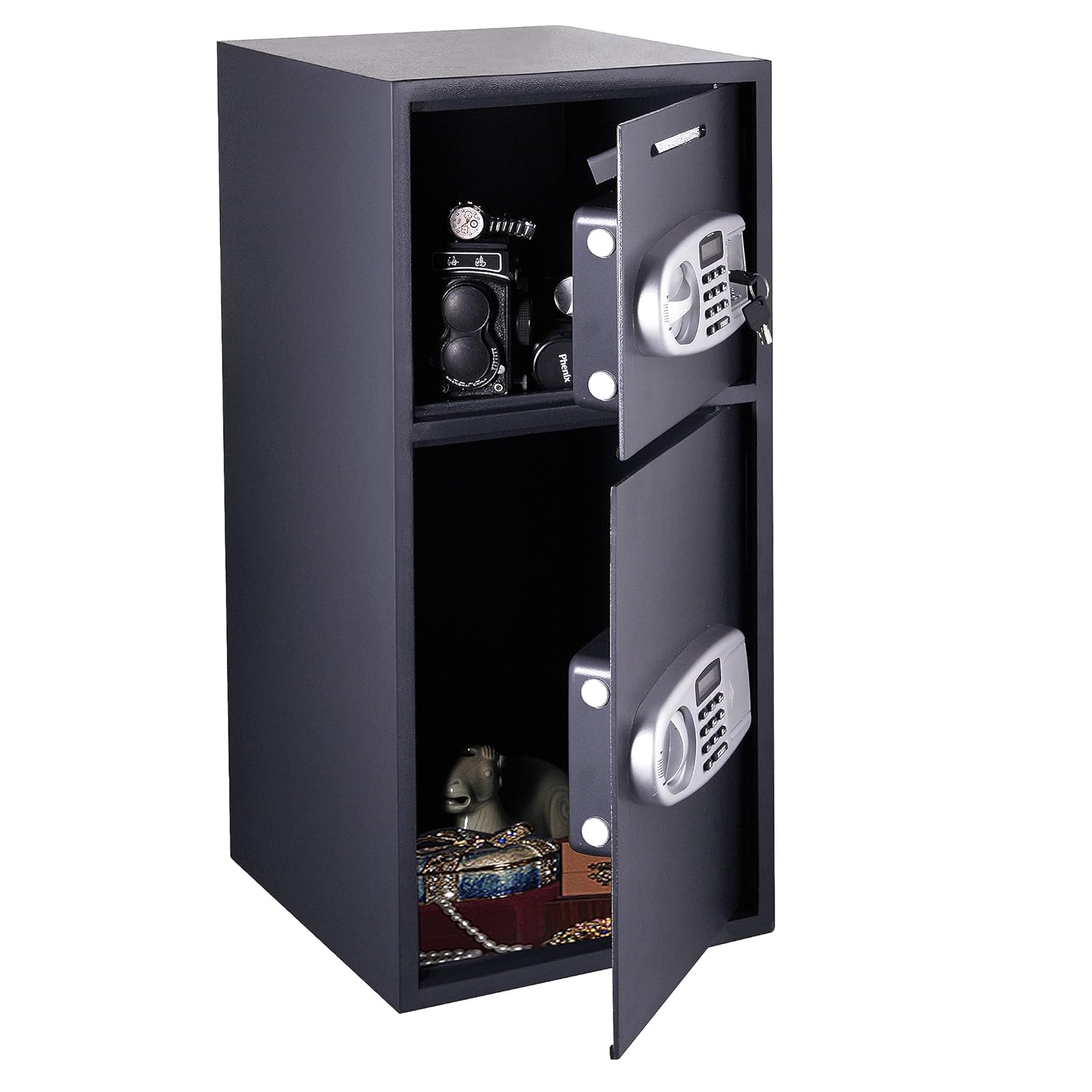 PARAGON LOCK & SAFE Digital Depository Safe – Electronic Drop Box with Keypad, 2 Manual Override Keys – Deposit Cash Easily – For Home or Business
