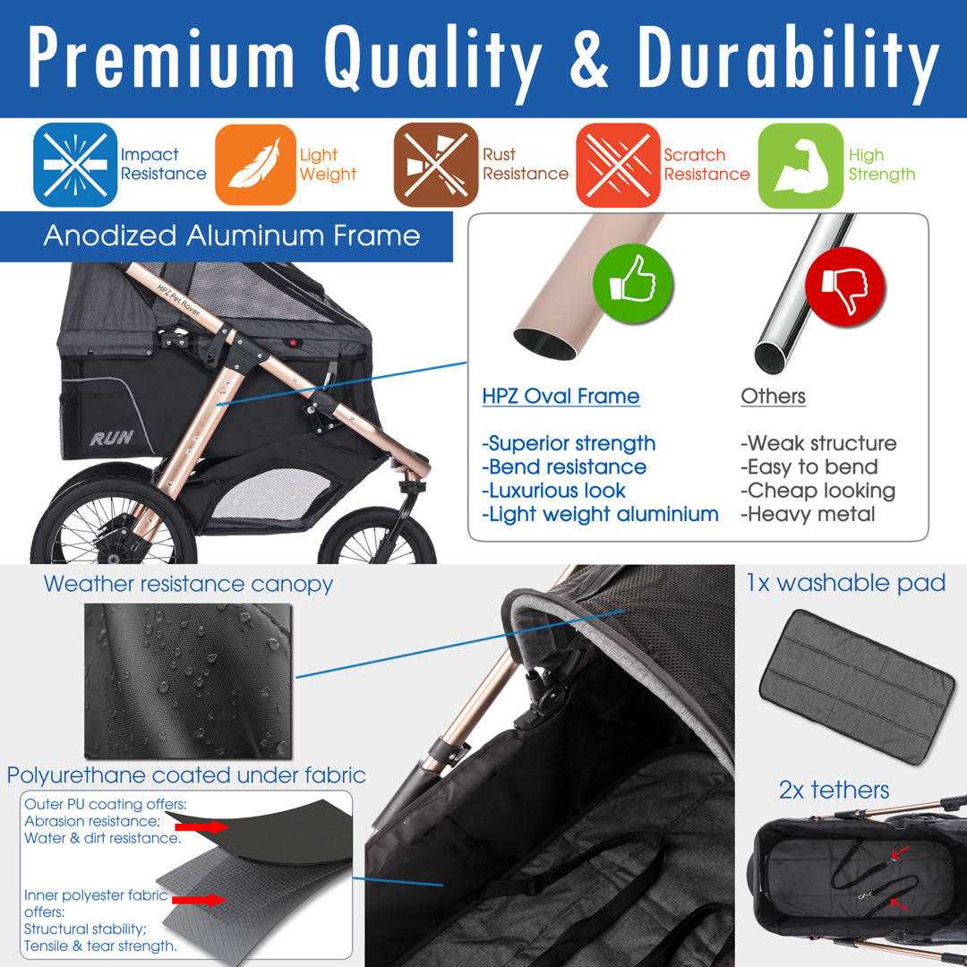 HPZ Pet Rover Run Jogging/Running Stroller - Pet Supplies online store