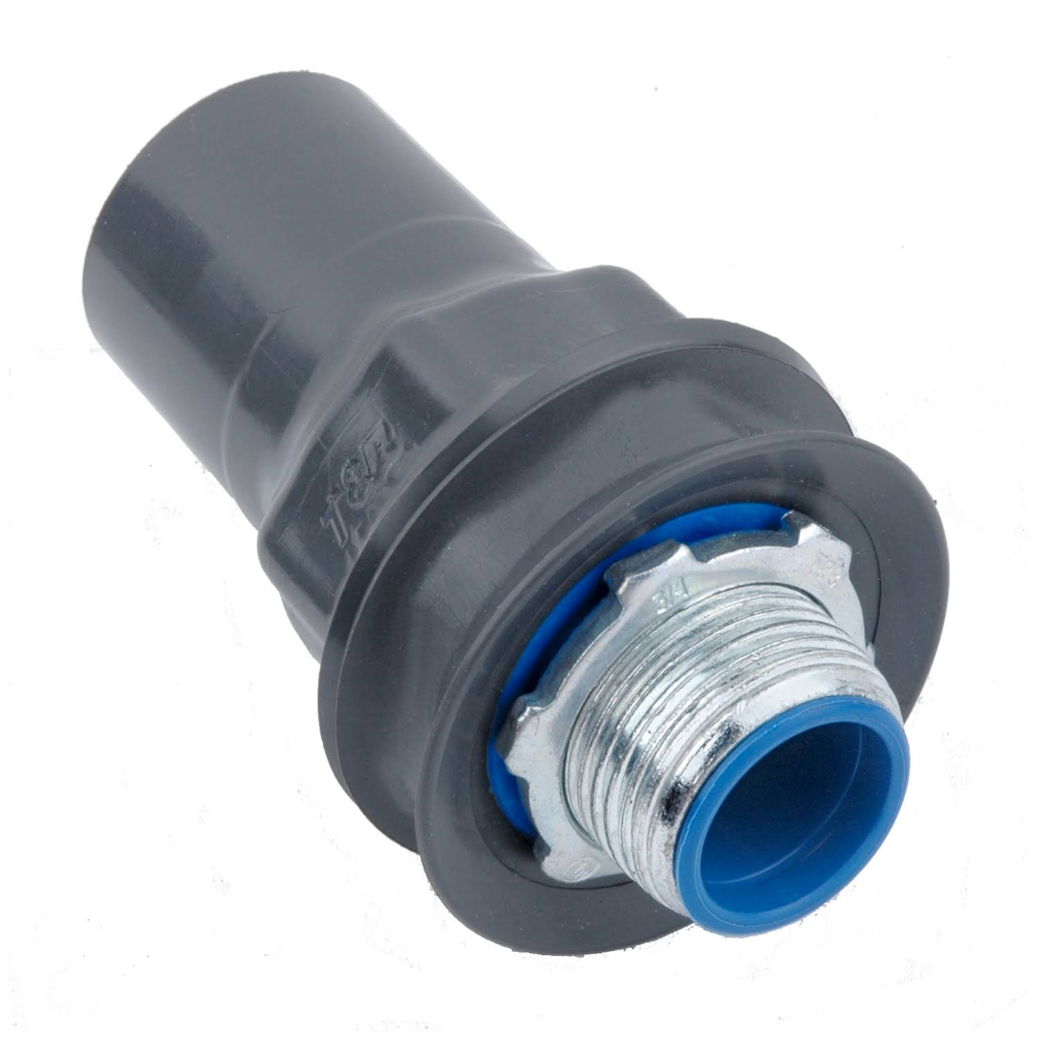 Ocal ST11/2-G Straight Liquidtight Connector; 1-1/2 inch, Steel, PVC Coated