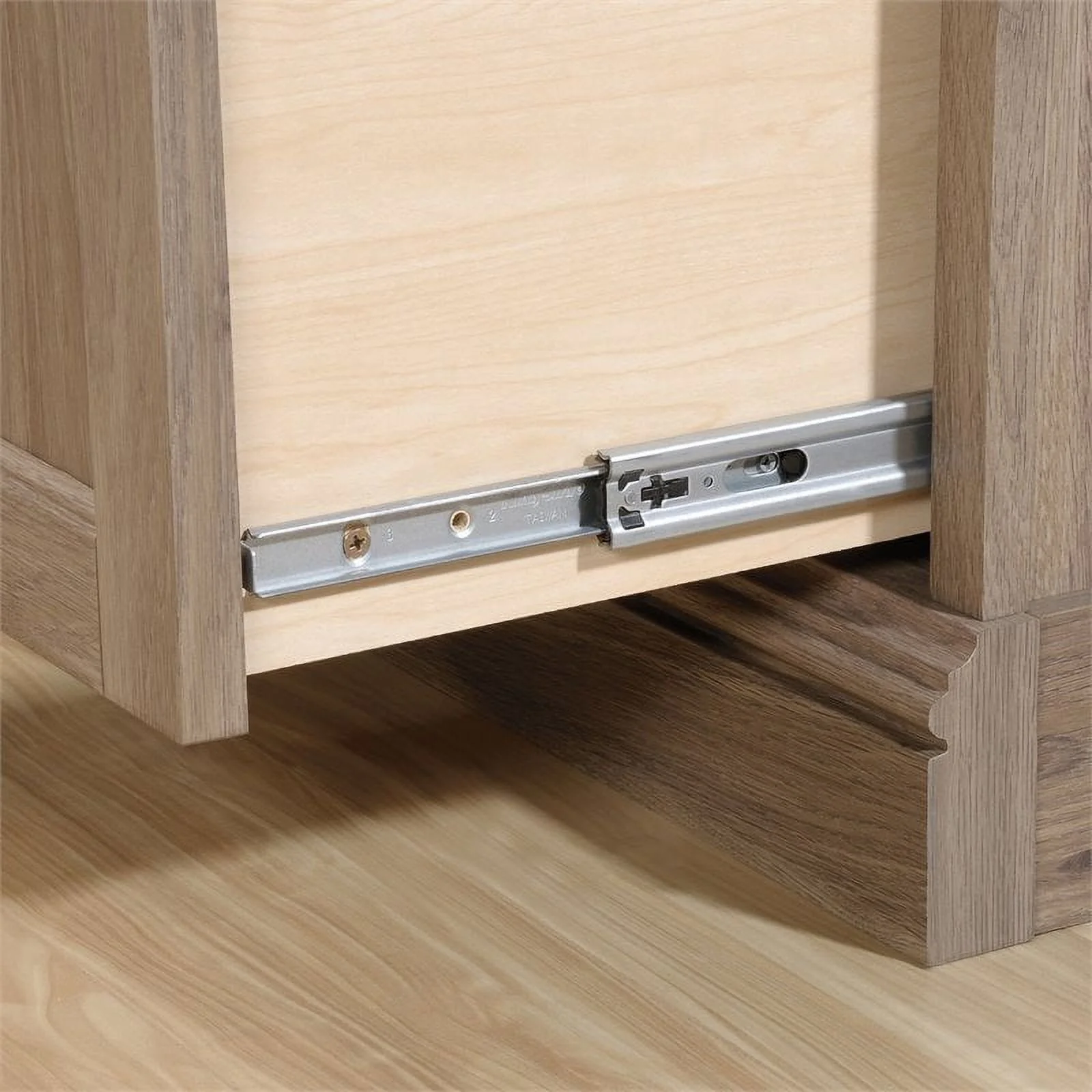 Sauder Barrister Lane L-Desk, Salt Oak Finish