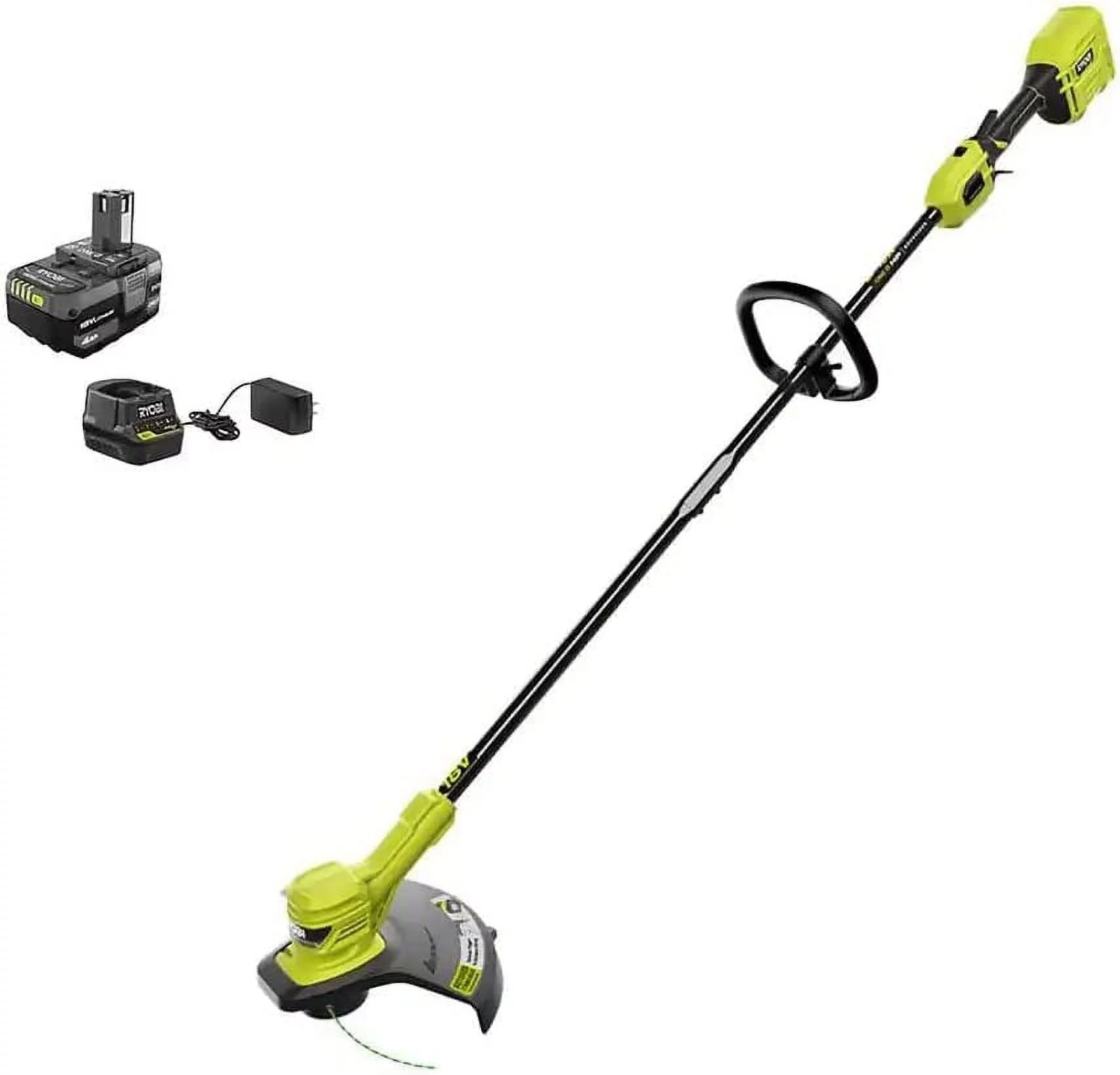 ONE+ HP 18V Brushless 13 in. Cordless Battery String Trimmer with 4.0 Ah Battery and Charger