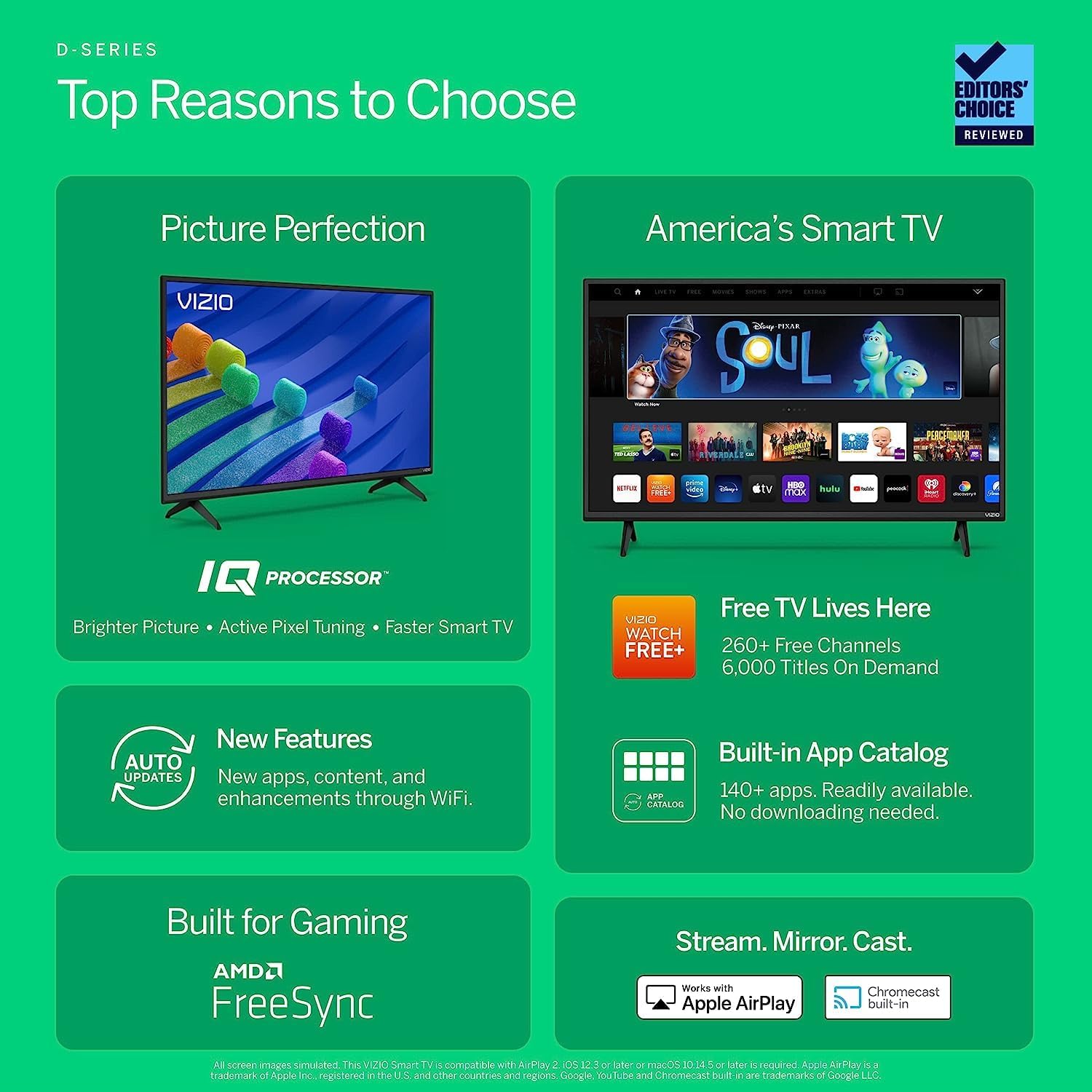 Vizio D43-D2 43" Smart LCD TV