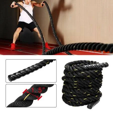 Youloveit 1.5 inch Training Rope Battle Rope Workout Training Undulation Rope, 50ft Length Fitness Battle Rope Heavy Duty Gym Fi