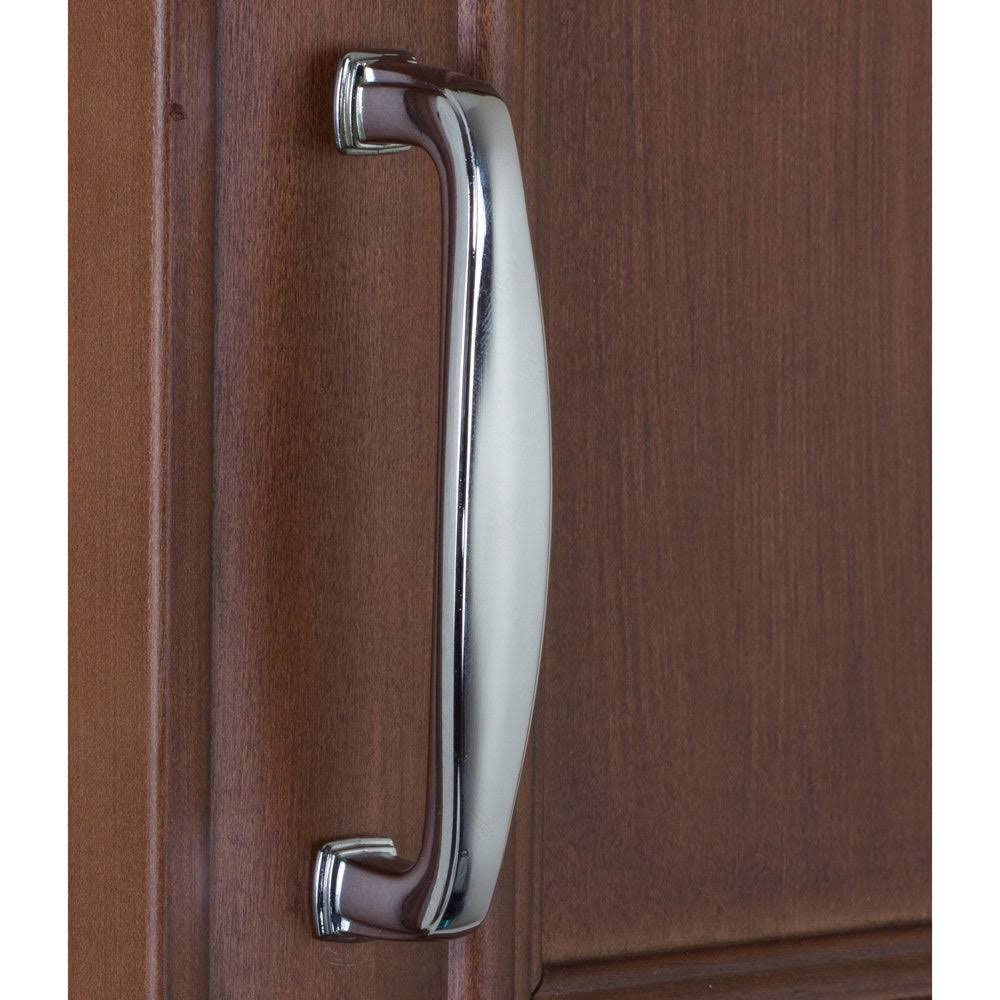 GlideRite Polished Chrome Square Deco Cabinet Pulls (Pack of 10 or 25) Polished Chrome (Pack of 25) 81092-PC