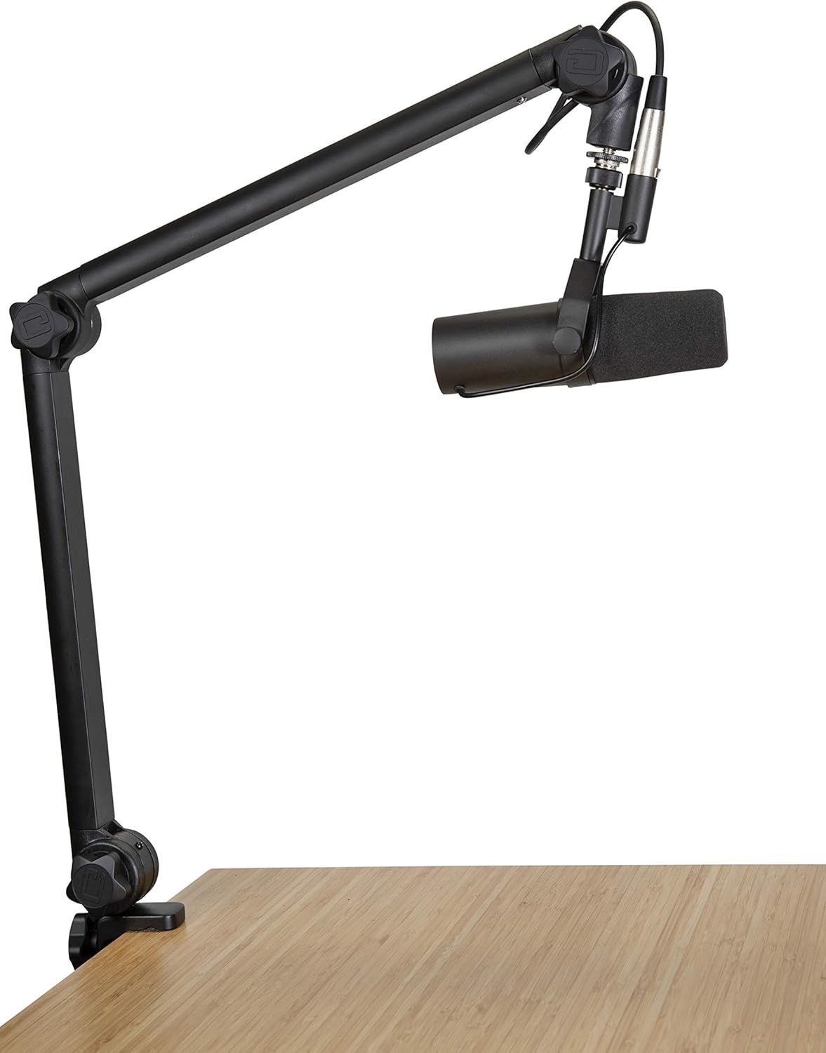 Shure SM7B Vocal Dynamic Microphone + Gator 3000 Boom Stand for Broadcast, Podcast & Recording, XLR Studio Mic for Music & Speech, Wide-Range Frequency, Warm & Smooth Sound, Detachable Windscreen